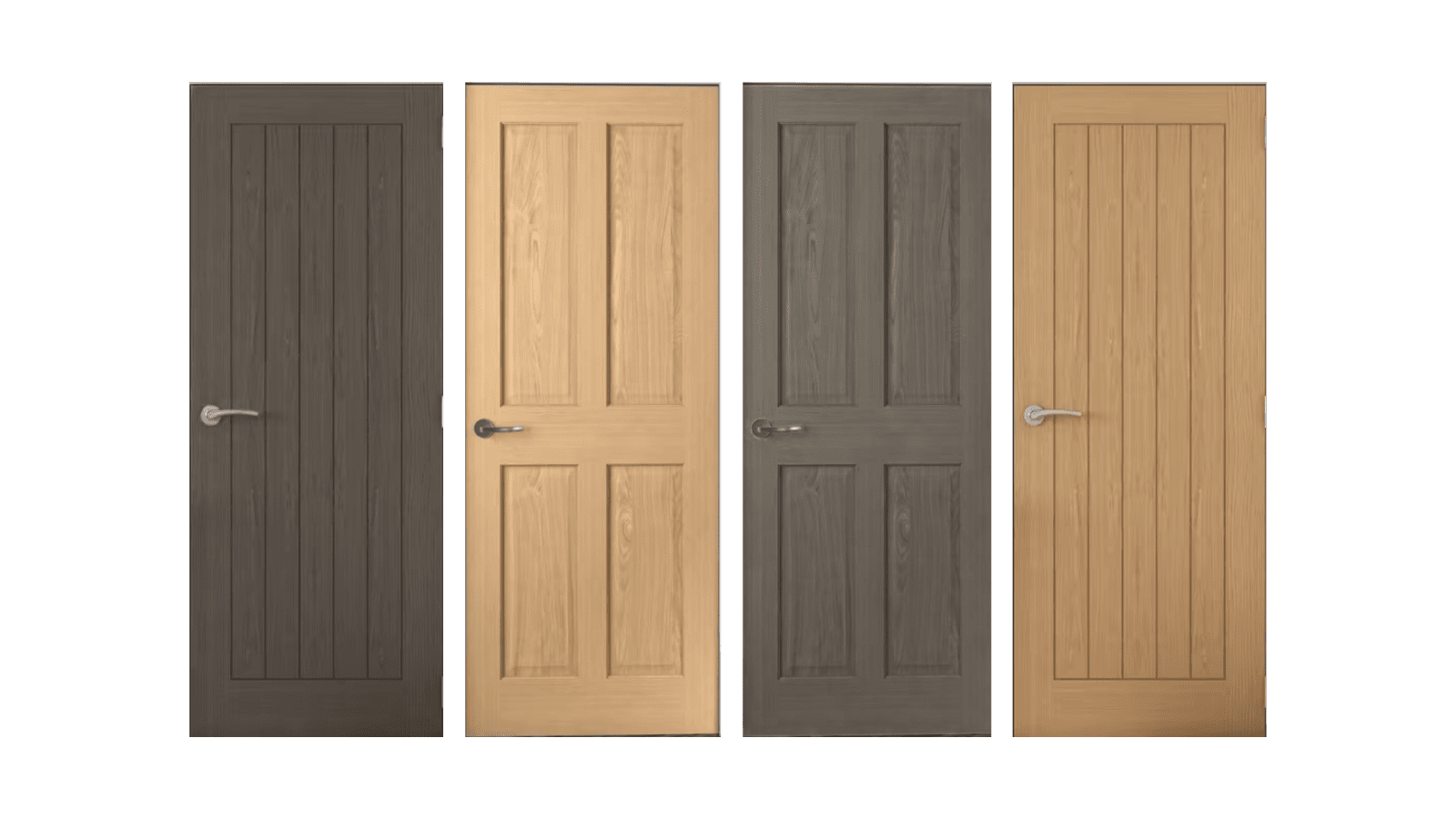 4 wooden doors
